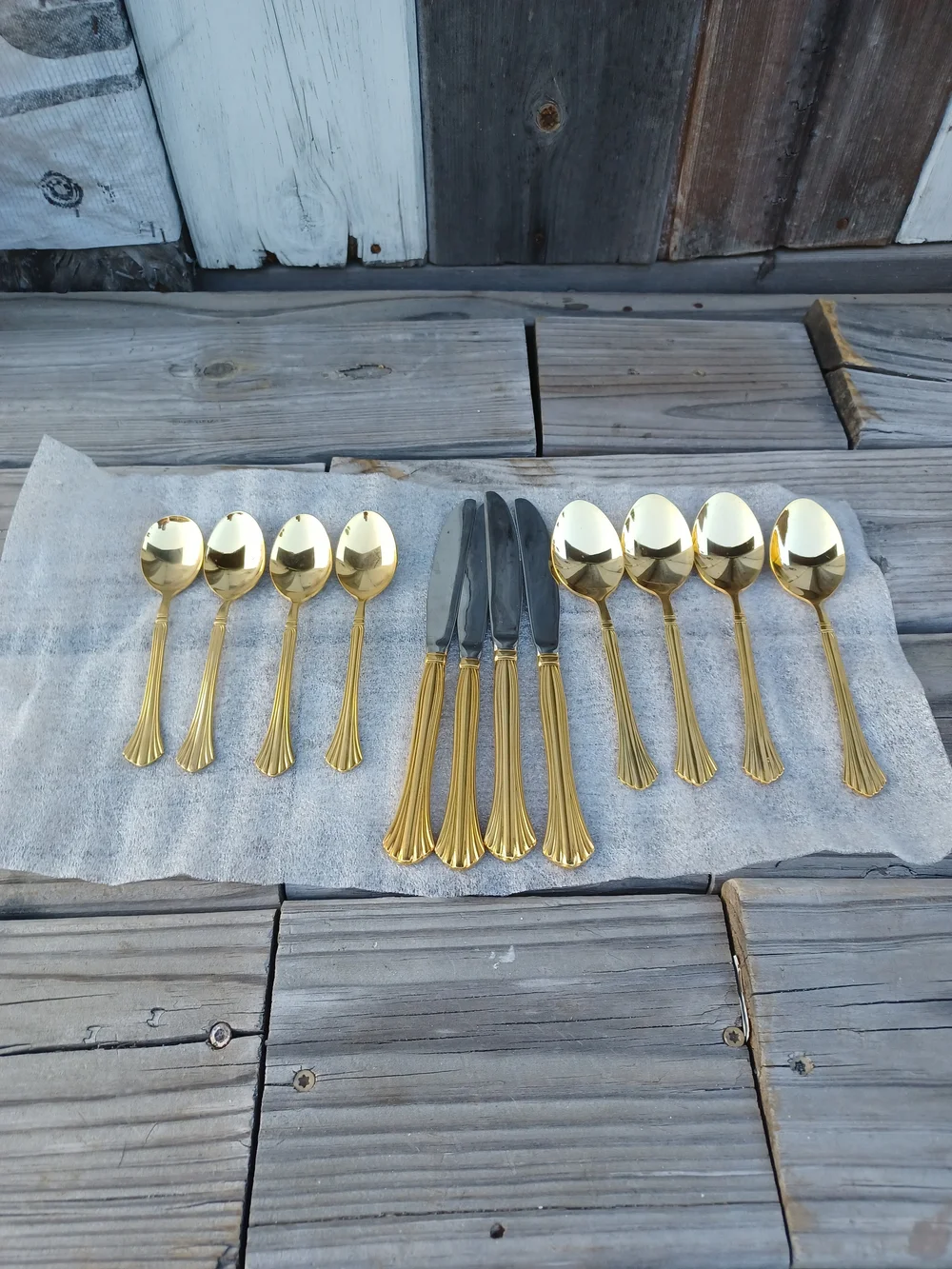 Vintage Cambrige Gold Tone Flatwere